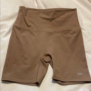 ALO Yoga Brown Bike Shorts